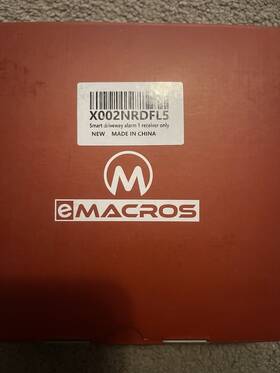 Emacros X002nrdfl5 Driveway Alarm Receiver Only Black