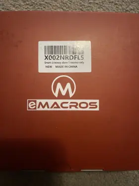 X002nrdfl5 Emacros Driveway Alarm Receiver Only Black X002nrdfl5 Emacros Driveway Alarm Receiver Only Black