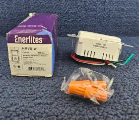 Enerlites 883951415822 Hmvs-w Pir 180 Vacancy Motion Sensor Wall Switch 5a 120v White