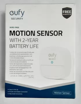 Eufy 194644019075 Security Wire-free Motion Sensor Add On White Brand New Eufy 194644019075 Security Wire-free Motion Sensor Add On White Brand New