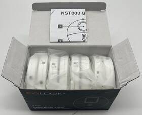 Eva Logik Nst003-8 Ultra-thin Window Alarm 120db Vibration Sensors 8 Pack