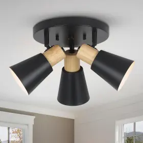 230317a1 Eyassi Industrial Flush Mount Ceiling Light Fixture 3-lights Black 230317a1 Eyassi Industrial Flush Mount Ceiling Light Fixture 3-lights Black
