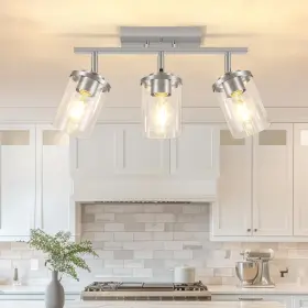 Bngcl-3cgs Fadimikoo 3-lights Kitchen Light Fixtures Ceiling Brushed Nickel