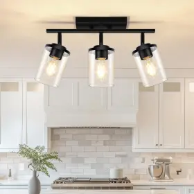 Sfgcl-3cgs Fadimikoo 3-lights Semi Flush Mount Ceiling Light Adjustable Black