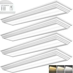Faithsail 50wwbl-bm Dimmable 4ft Led Wraparound Light Selectable 3 4 Ft-4 Pack White
