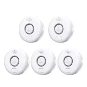Fansitc 710638532155 Water Leak Detectors 5 Pack 120db Loud Sensor - White Fansitc 710638532155 Water Leak Detectors 5 Pack 120db Loud Sensor - White