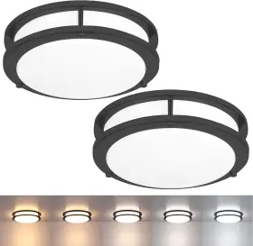 Faymart Lighting 748327896394 2 Pack Black Ceiling Light 10.31 Inch Led - Faymart Lighting 748327896394 2 Pack Black Ceiling Light 10.31 Inch Led -
