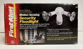 First Alert Pir800 Security Motion Sensing Floodlight White Open Box