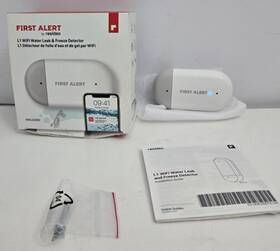 First Alert Rwld3002 L1 Wifi Water Leak Freeze Detector Battery Operated