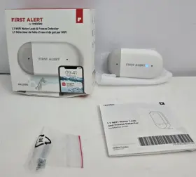 Rwld3002 First Alert L1 Wifi Water Leak Freeze Detector Battery Operated