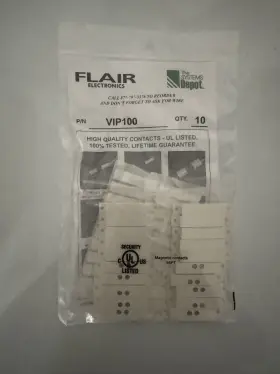 Vip100 Flair Electronics New 10 Pack Wired Surface Mounted Door Window Contacts Vip100 Flair Electronics New 10 Pack Wired Surface Mounted Door Window Contacts