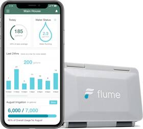 Flume 744759347787 2 Smart Home Water Monitor And Leak Detector Wifi Connected Real-time Usa