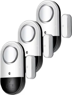 Msa-820 Flyoukki 120 Db Loud Door And Window Open Alarm Sensor 3 Pack For Kids Dementia