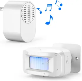 Freetim 313031851832 Driveway Alarms Wireless Outside Weatherproof - Motion Sensor System Moti