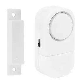 Fresh Fab Finds 729149851235 Wireless Door Window Sensor Alarm With Battery - White One Size Fresh Fab Finds 729149851235 Wireless Door Window Sensor Alarm With Battery - White One Size