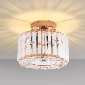 Frideko Home Met-l01044-21-usfba Crystal Ceiling Light - Small 9-rose Gold-1pcs-9.05 Inch