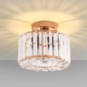 Met-l01044-21-usfba Frideko Home Crystal Ceiling Light - Small 9-rose Gold-1pcs-9.05 Inch Met-l01044-21-usfba Frideko Home Crystal Ceiling Light - Small 9-rose Gold-1pcs-9.05 Inch