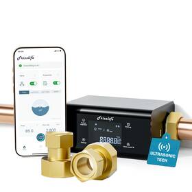 Frizzlife 850073755228 Lp365 Smart Water Monitor And Automatic Shutoff 0.01gpm Ultrasonic