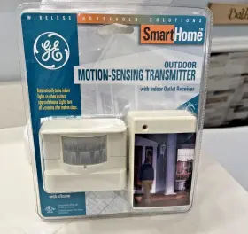 Ge 043180567659 Smart Home Motion -sensing Outdoor Transmitter Indoor Receiver Auto Lights