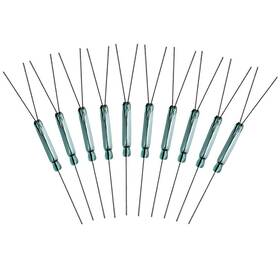 Gebildet 729257786146 10pcs 4w 3 Pin Reed Switch Contact Normally Open N/o N/c Spdt Glass Ree