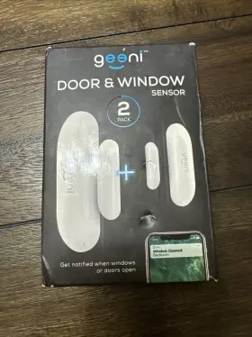 Gn-ss201-199 Geeni Wifi Smart Wireless Door Window Sensor Motion Activated No Hub Required 2 Pack Gn-ss201-199 Geeni Wifi Smart Wireless Door Window Sensor Motion Activated No Hub Required 2 Pack