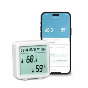 Gn-wa012-199 Geeni Smart Temperature Humidity Sensor Alexa Google Home 1 Pack