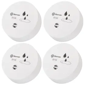 21601-4 Geevon 4 Pack Water Leak Detectors 100db Sensor Alarms Flood Detector For Bas 21601-4 Geevon 4 Pack Water Leak Detectors 100db Sensor Alarms Flood Detector For Bas