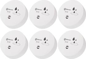 Geevon 22601-6 6 Pack Water Leak Detectors 100db Sensor Alarms Flood Detector For Bas