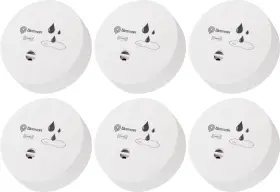 22601-6 Geevon 6 Pack Water Leak Detectors 100db Sensor Alarms Flood Detector For Bas 22601-6 Geevon 6 Pack Water Leak Detectors 100db Sensor Alarms Flood Detector For Bas