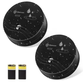 25601 Geevon 2 Pack Water Leak Detectors 100db Sensor Alarms Flood Detector For Bas