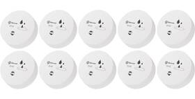 Geevon 729911650141 10 Pack Water Leak Detectors 100db Sensor Alarms Flood Detector For Ba