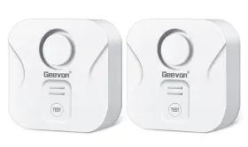 Geevon 729911650479 2 Pack Water Leak Detectors For Home 100db Loud Sensor Alarm Detec