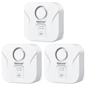 Geevon 729911650486 3 Pack Water Leak Detectors For Home 100db Loud Sensor Alarm Detec Geevon 729911650486 3 Pack Water Leak Detectors For Home 100db Loud Sensor Alarm Detec