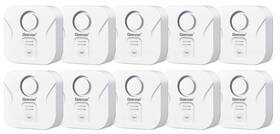 Geevon 729911650509 10 Pack Water Leak Detectors For Home 100db Loud Alarm Sensor Det