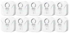 Geevon 729911650509 10 Pack Water Leak Detectors For Home 100db Loud Alarm Sensor Det