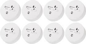 Geevon 785957656608 8 Pack Water Leak Detectors 100db Sensor Alarms Flood Detector For Bas