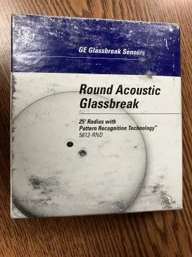 5812-rnd Glassbreak Sensors 046188120901 Ge Sensor Round Acoustic