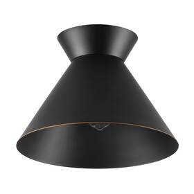 Globe Electric 66000150 1-light Flush Mount Ceiling Light Matte Black Bronze Trim