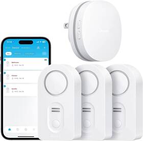 Govee 313114094064 Wifi Water Leak Detector 3 Packs Alert With Remotely Email/app Push