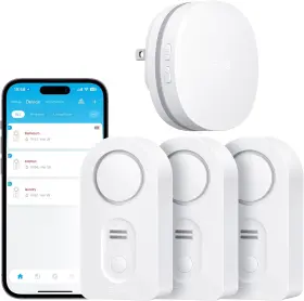 Govee 696603316800 Wifi Water Sensor 3 Pack Smart Leak Detector 100db Adjustable Suit Govee 696603316800 Wifi Water Sensor 3 Pack Smart Leak Detector 100db Adjustable Suit