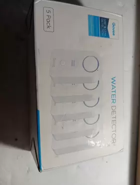 B5054002 Govee Water Leak Detectors 100db Audio Alarm Sensor 5 Pack Nib Free Shipping B4