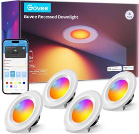 Govee H601c1c3 Smart Retrofit Recessed Lighting 6 Inch Wi-fi Bluetooth Direct Connect