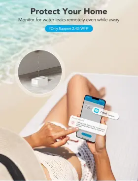 Goveelife 692762402125 Wifi Water Ieak Detector 2 For Home Smart Sensor 4 Pack Ft Goveelife 692762402125 Wifi Water Ieak Detector 2 For Home Smart Sensor 4 Pack Ft