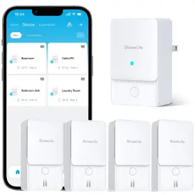 Goveelife 810127731721 Wifi Water Ieak Detector 2 For Home Smart Sensor 4 Pack Goveelife 810127731721 Wifi Water Ieak Detector 2 For Home Smart Sensor 4 Pack