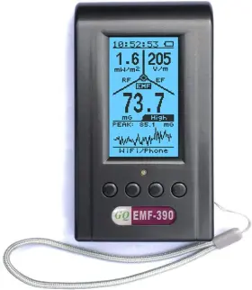 Emf-390 Gq Smart Rf Detector With Sensors For 5g Power Lines Microwaves And Safety Alerts