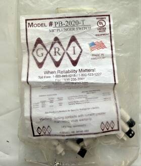 Gri Pb-2020-t / 3/8 Inch Plunger Switch