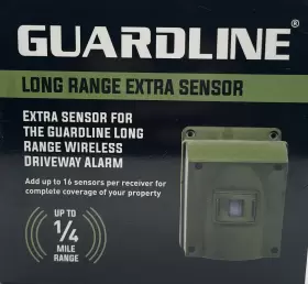 Guardline 753677310759 Extra Sensor For 1/ 4 Mile Long Range Driveway Alarm By Guardline. New Free Ship