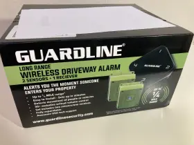 Gl5001 Guardline 2 Motion Detector Alarm Sensors And 1 Receiver Complete System