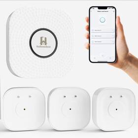 Haihomebest 734038725290 3 Pack Wifi Water Sensor Smart Leak Detector 110db Adjustable Alarm