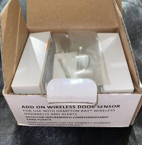 Hampton Bay 016963077690 Add On Wireless Door Sensor For Doorbells And Alerts Hb-7769-02 New 2